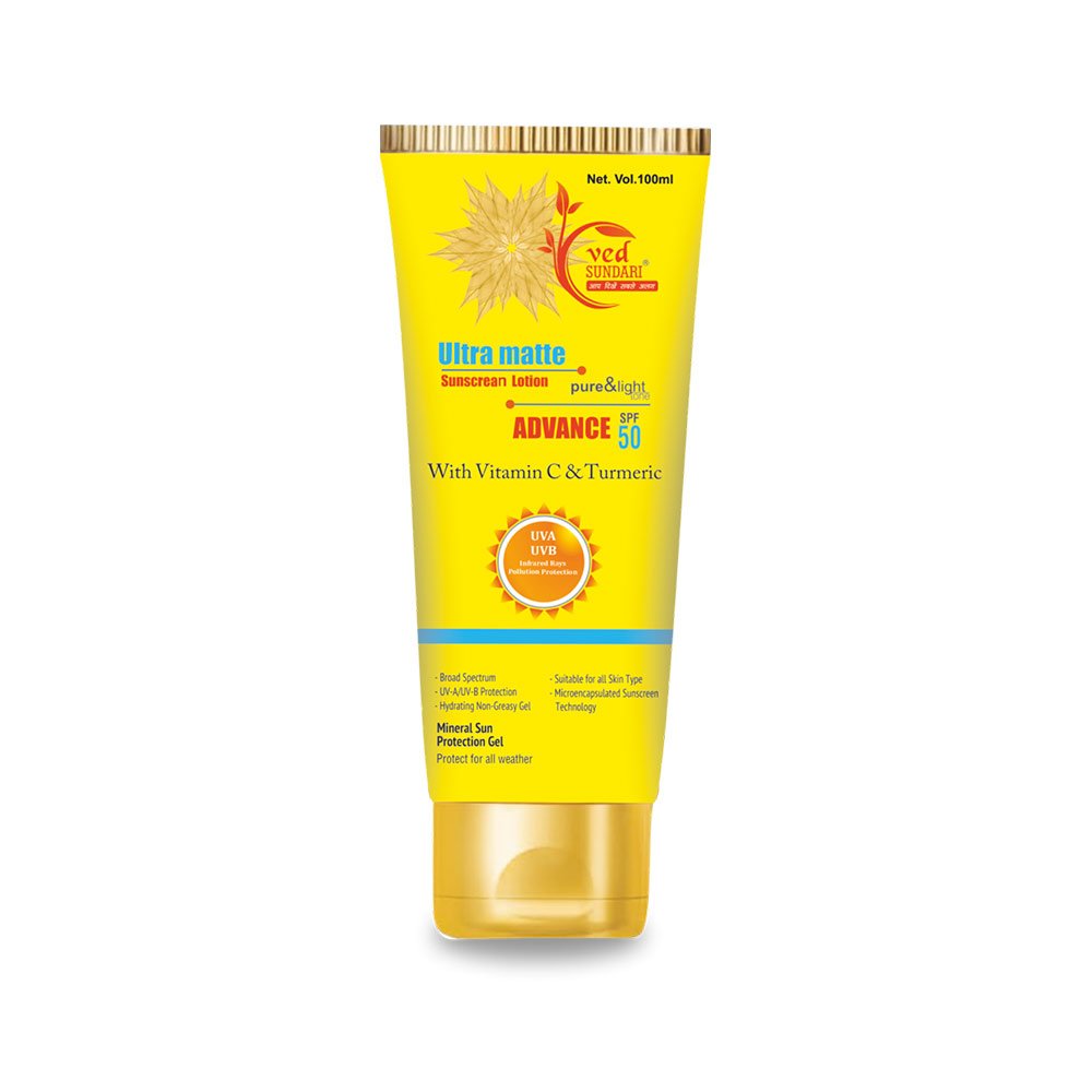 Ved Sundari Matte Sunscreen Lotion