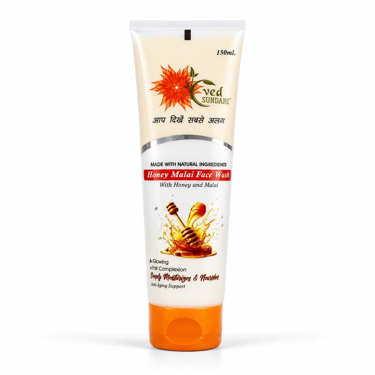 Ved Sundari Honey Malai Face Wash with Honey and Malai 150ml